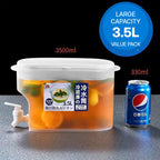 3.5L Fridge Beverage Dispenser with Tap for Cold Drinks