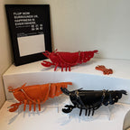 Lobster shape studded crossbody bag
