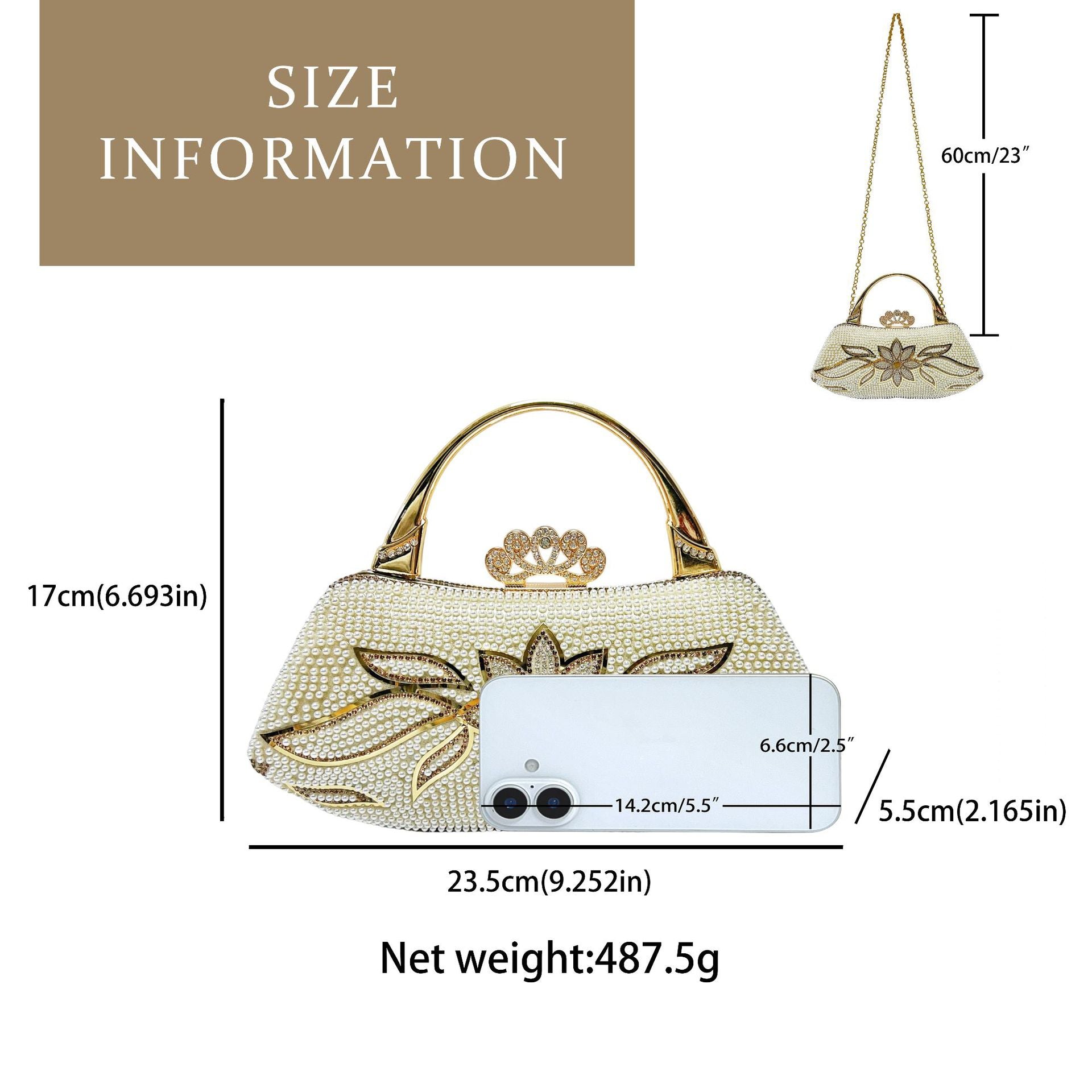 Luxury Evening Clutch Wedding Party Handbag Elegant Formal Bag