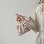 Pearl ruched mini handbag