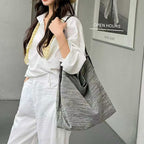Large straw woven tote bag