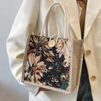 Canvas Linen Lunch Tote Bag