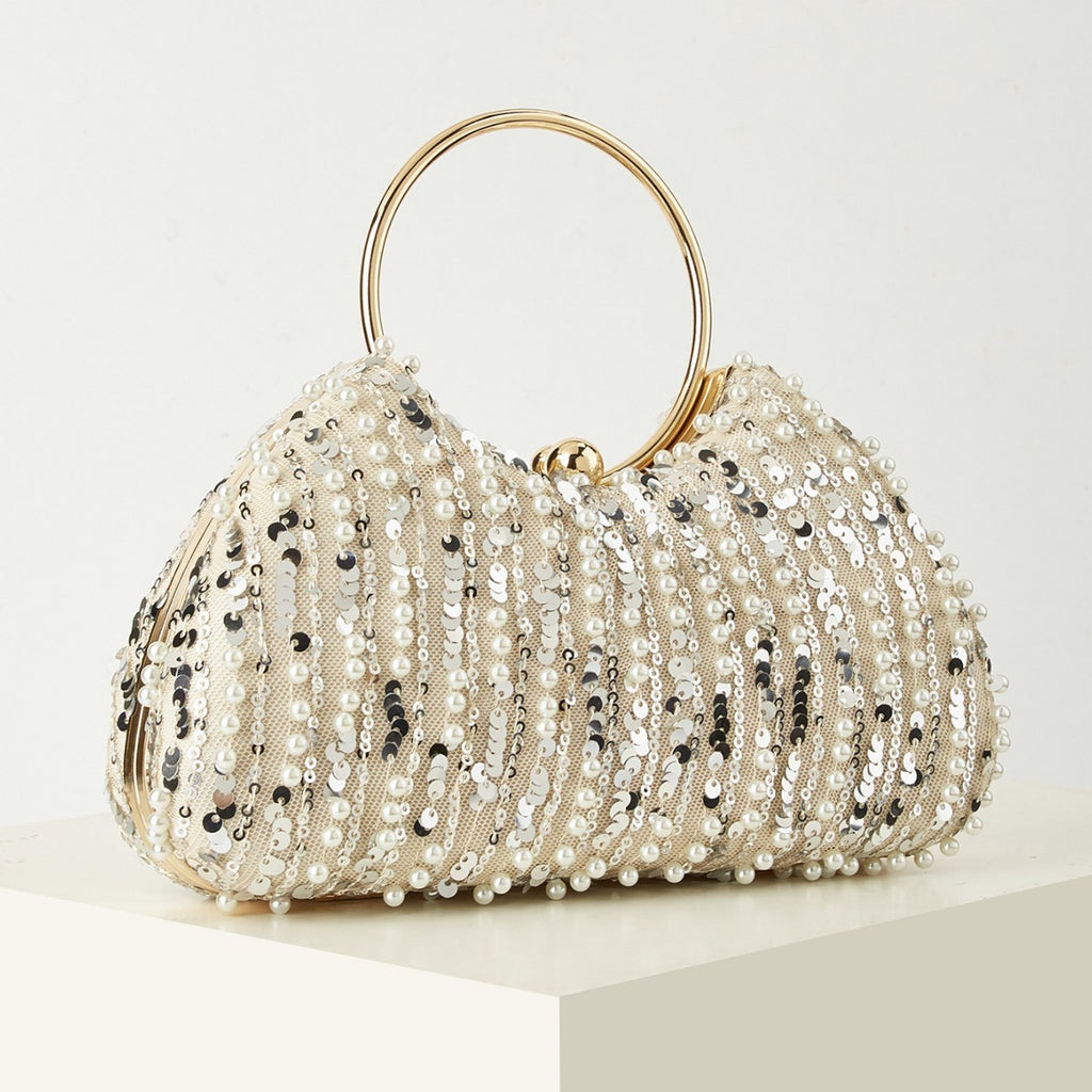 Luxury Rhinestone Evening Clutch Sparkly Crystal Handbag Wedding Party Purse