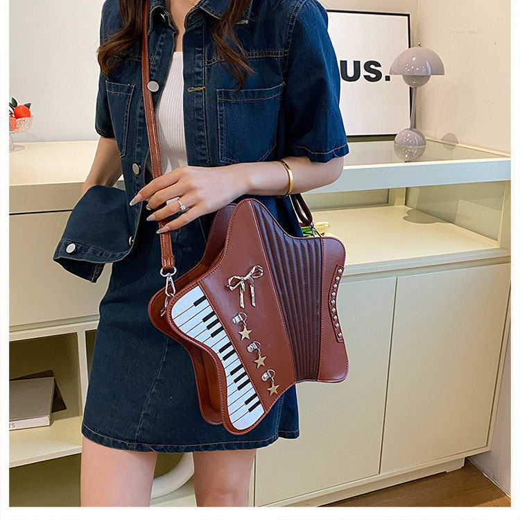 Vintage Star Shoulder Bag Y2K Crossbody Handbag Fashion Tote Purse for Women