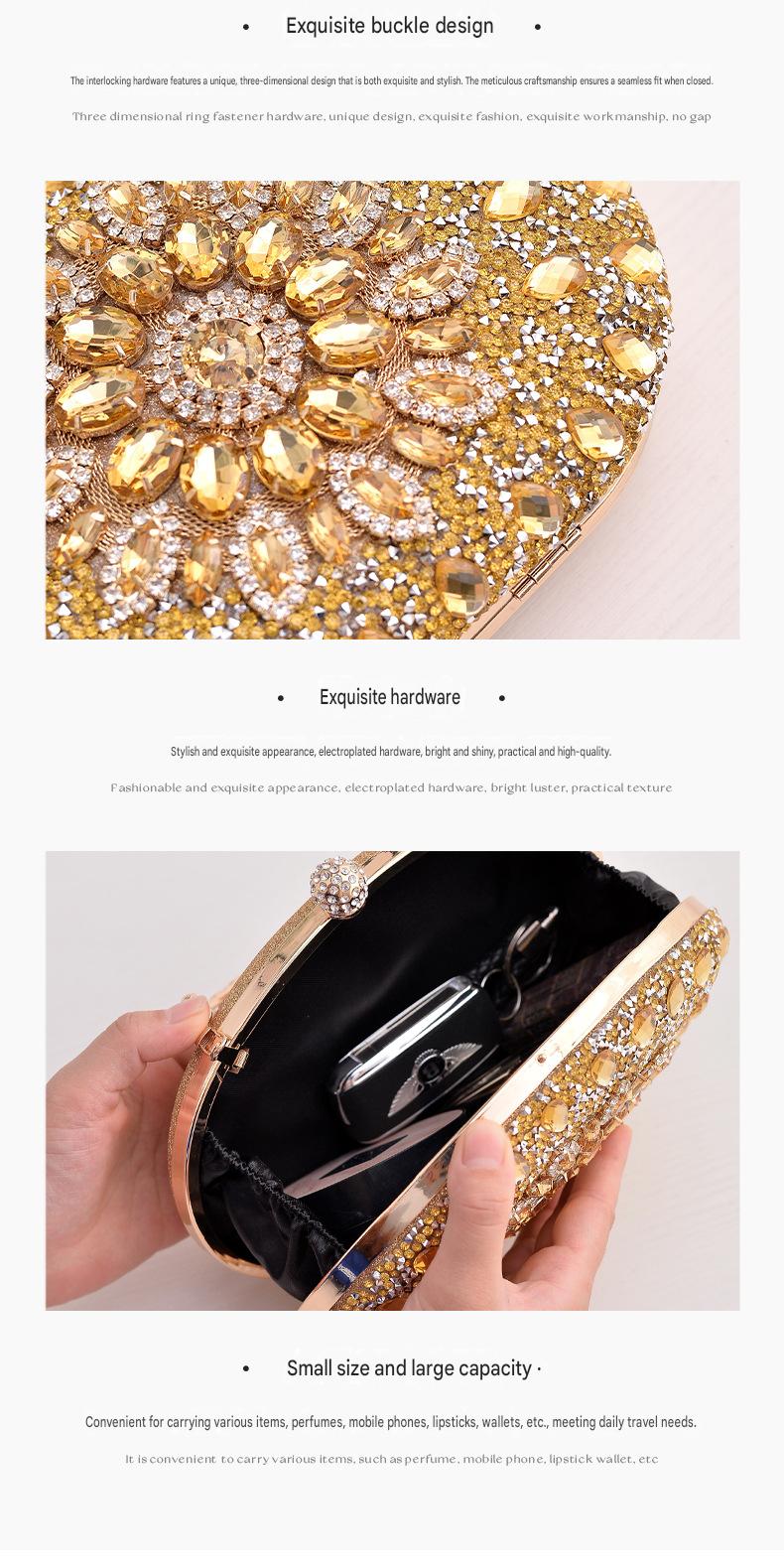 Luxury Crystal Evening Clutch Bag