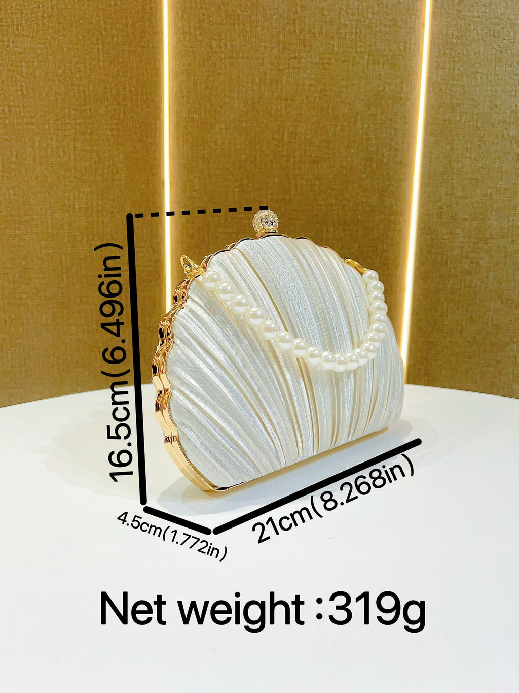 Pearl Shell Evening Clutch Bag