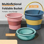 Foldable Portable Bucket for Camping, Laundry & Outdoor Use