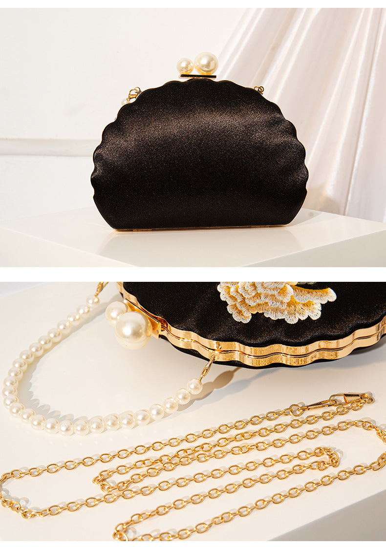 Chinese Embroidered Handbag Vintage Floral Crossbody Elegant Bag