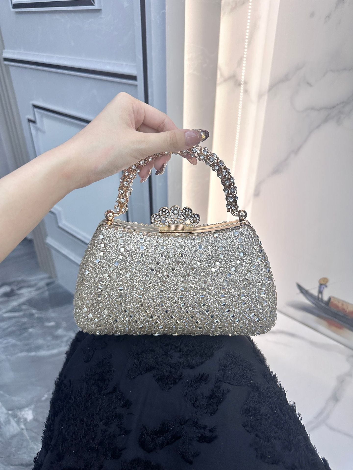 Luxury Rhinestone Evening Handbag