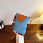 Mini woven phone crossbody bag