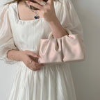 Pearl ruched mini handbag