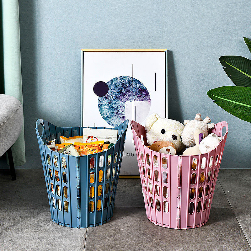 Foldable Hanging Laundry Basket for Bathroom & Bedroom Storage