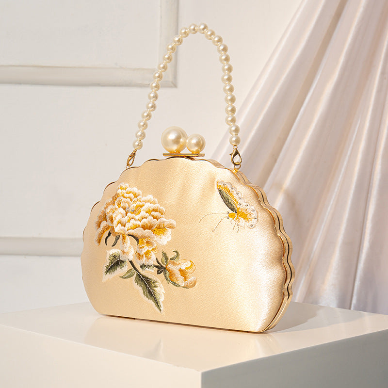 Chinese Embroidered Handbag Vintage Floral Crossbody Elegant Bag