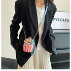 Cute Mini Box Crossbody Bag Lipstick Phone Bag Small Shoulder Purse for Women