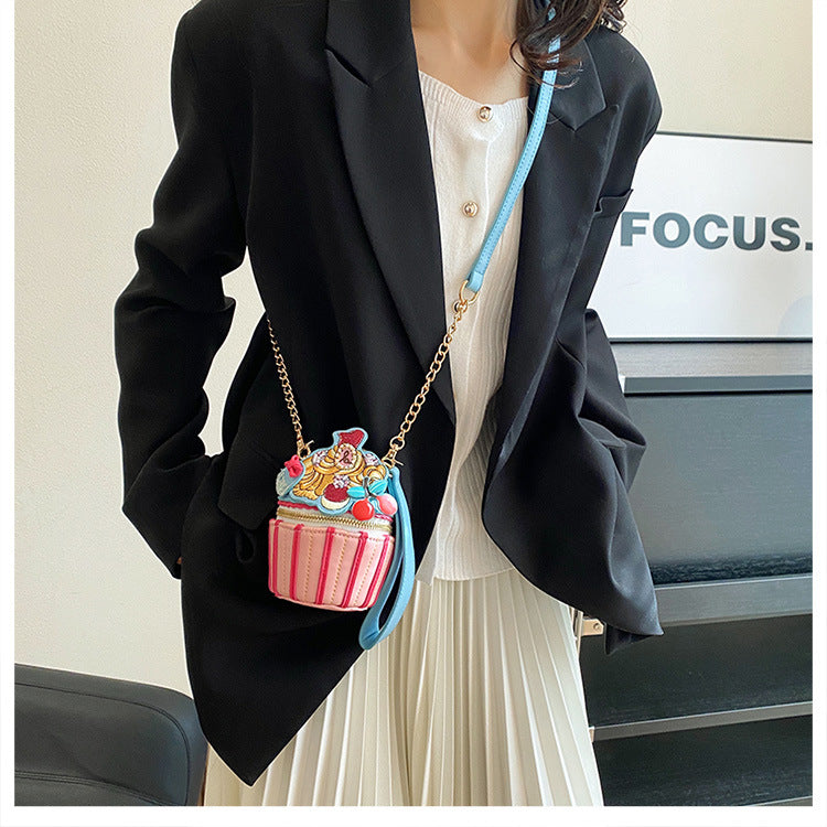 Cute Mini Box Crossbody Bag Lipstick Phone Bag Small Shoulder Purse for Women