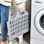 Foldable Hanging Laundry Basket for Bathroom & Bedroom Storage