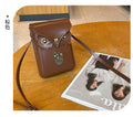 Vintage Owl Crossbody Phone Bag