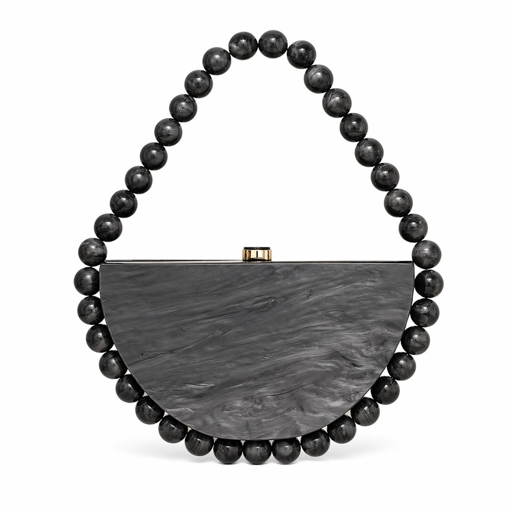 Vintage Pearl Acrylic Evening Clutch Bag