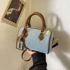 Vintage Denim Pillow Bag Shoulder Crossbody Casual Handbag