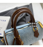 Vintage Denim Pillow Bag Shoulder Crossbody Casual Handbag