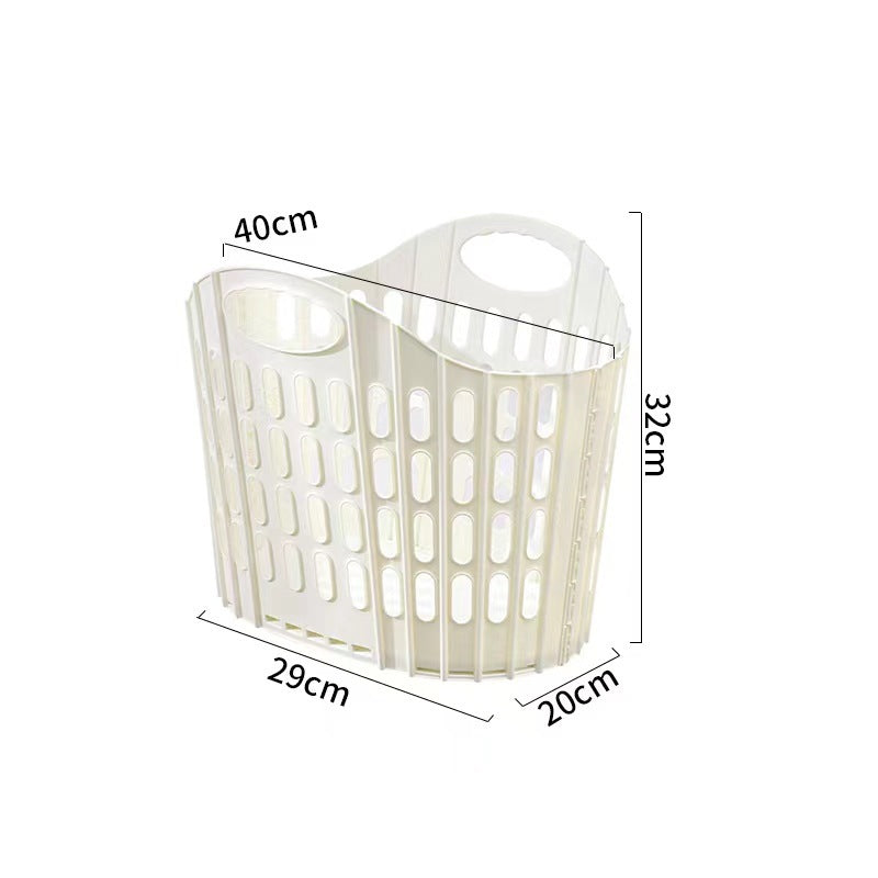 Foldable Hanging Laundry Basket for Bathroom & Bedroom Storage
