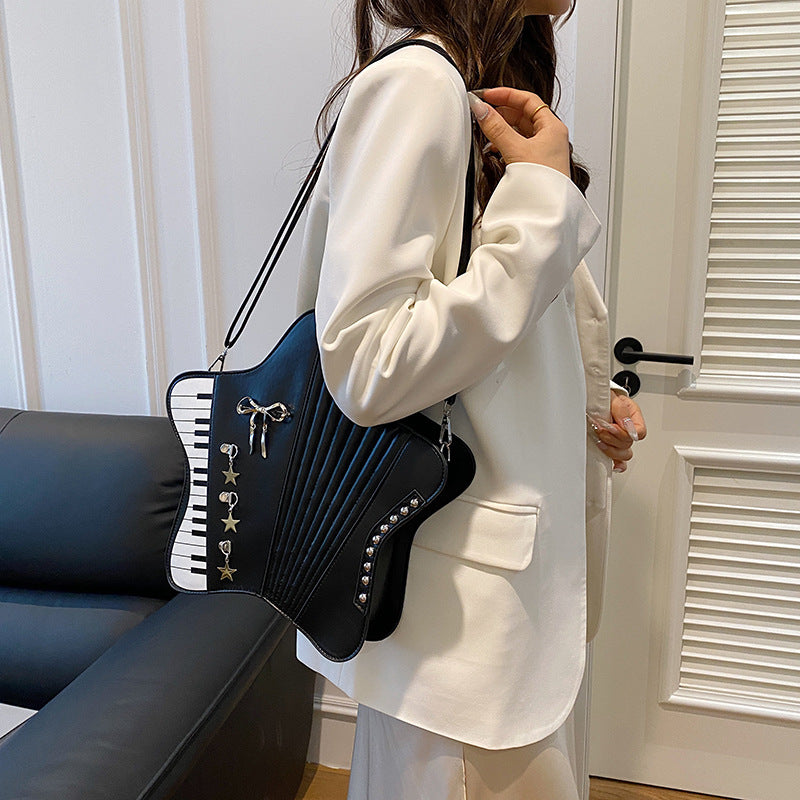 Vintage Star Shoulder Bag Y2K Crossbody Handbag Fashion Tote Purse for Women