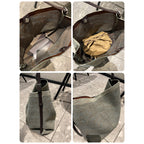 Large straw woven tote bag