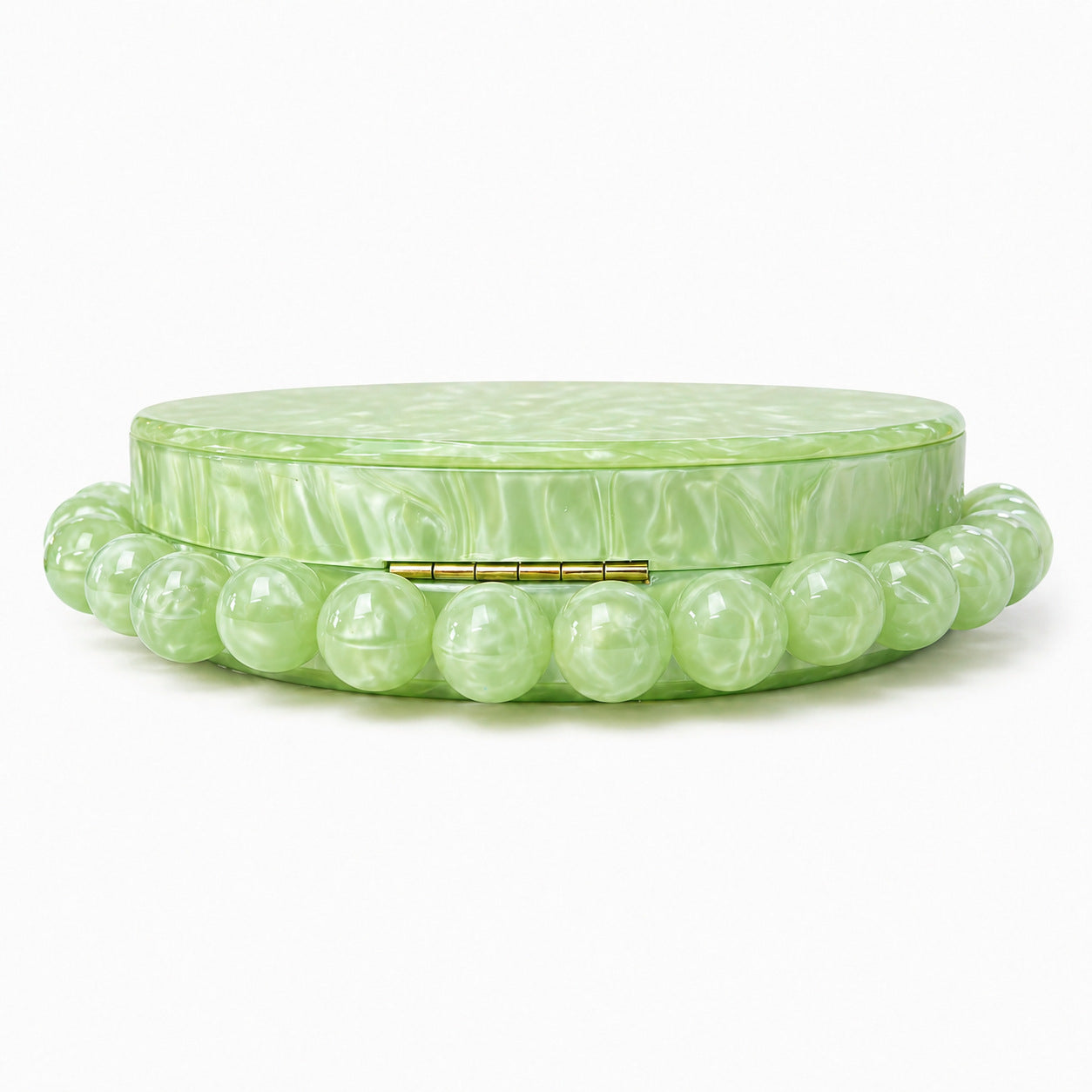 Vintage Pearl Acrylic Evening Clutch Bag