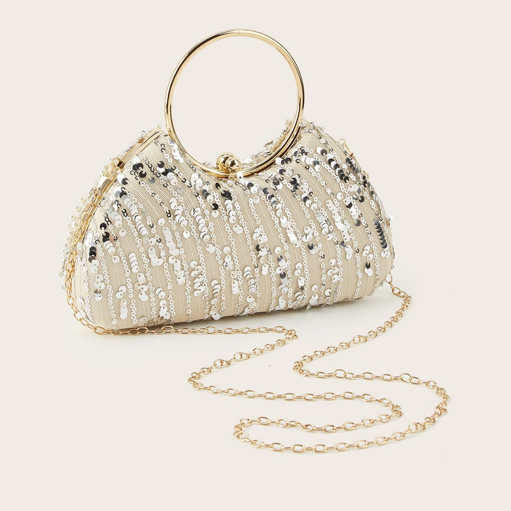 Luxury Rhinestone Evening Clutch Sparkly Crystal Handbag Wedding Party Purse