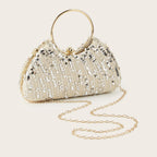Luxury Rhinestone Evening Clutch Sparkly Crystal Handbag Wedding Party Purse