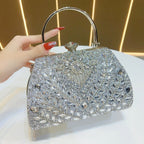 Luxury Crystal Evening Clutch Bag Sparkly Rhinestone Handbag