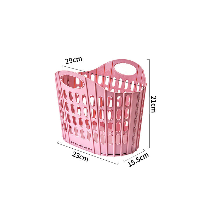 Foldable Hanging Laundry Basket for Bathroom & Bedroom Storage