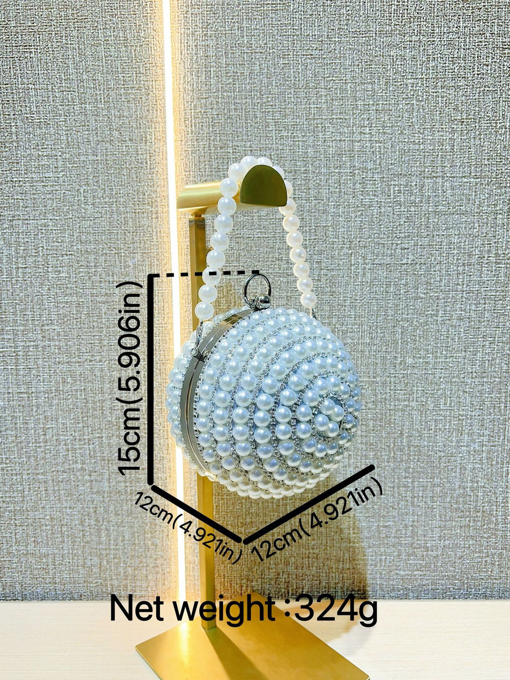 Pearl Sphere Evening Bag