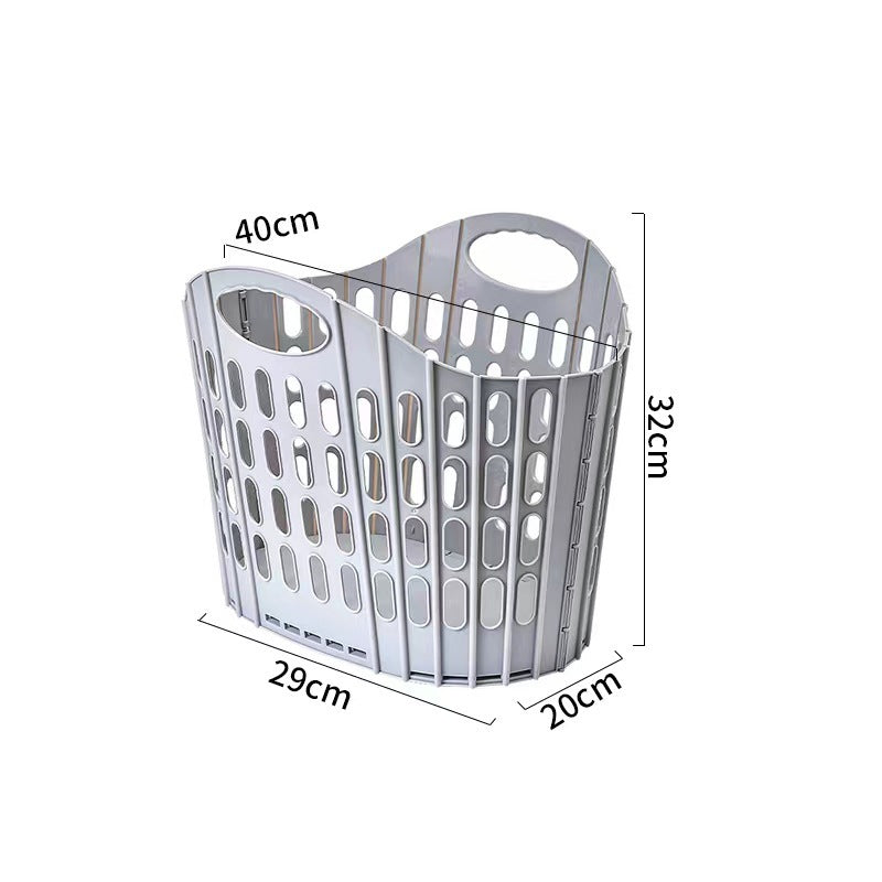 Foldable Hanging Laundry Basket for Bathroom & Bedroom Storage