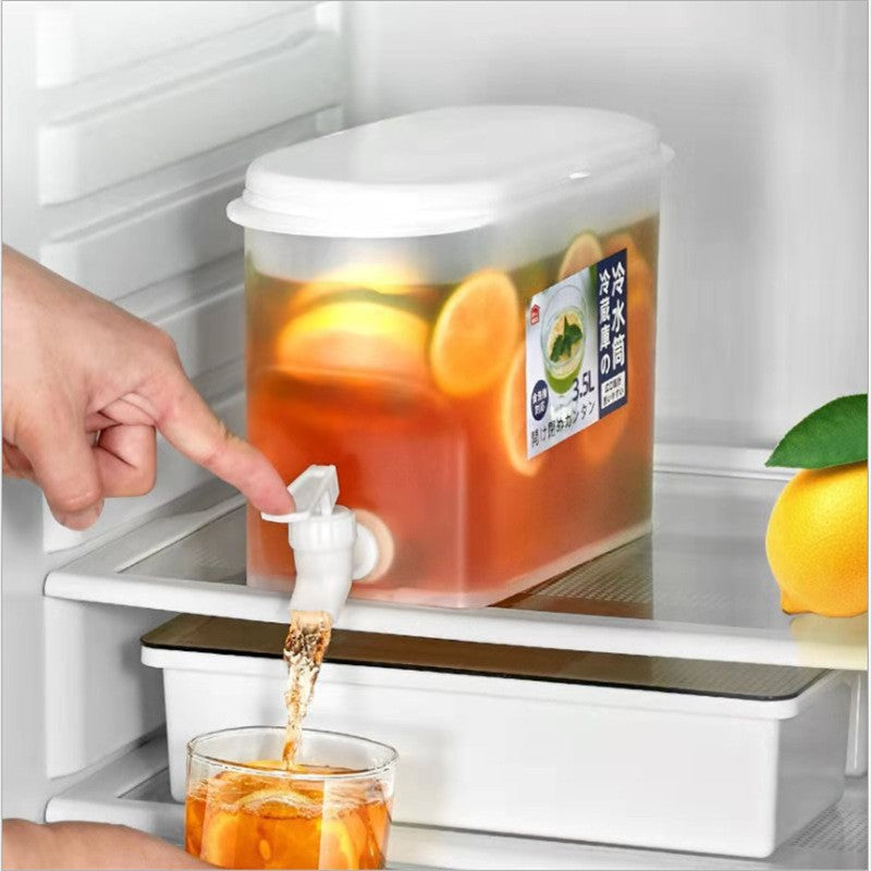 3.5L Fridge Beverage Dispenser with Tap for Cold Drinks