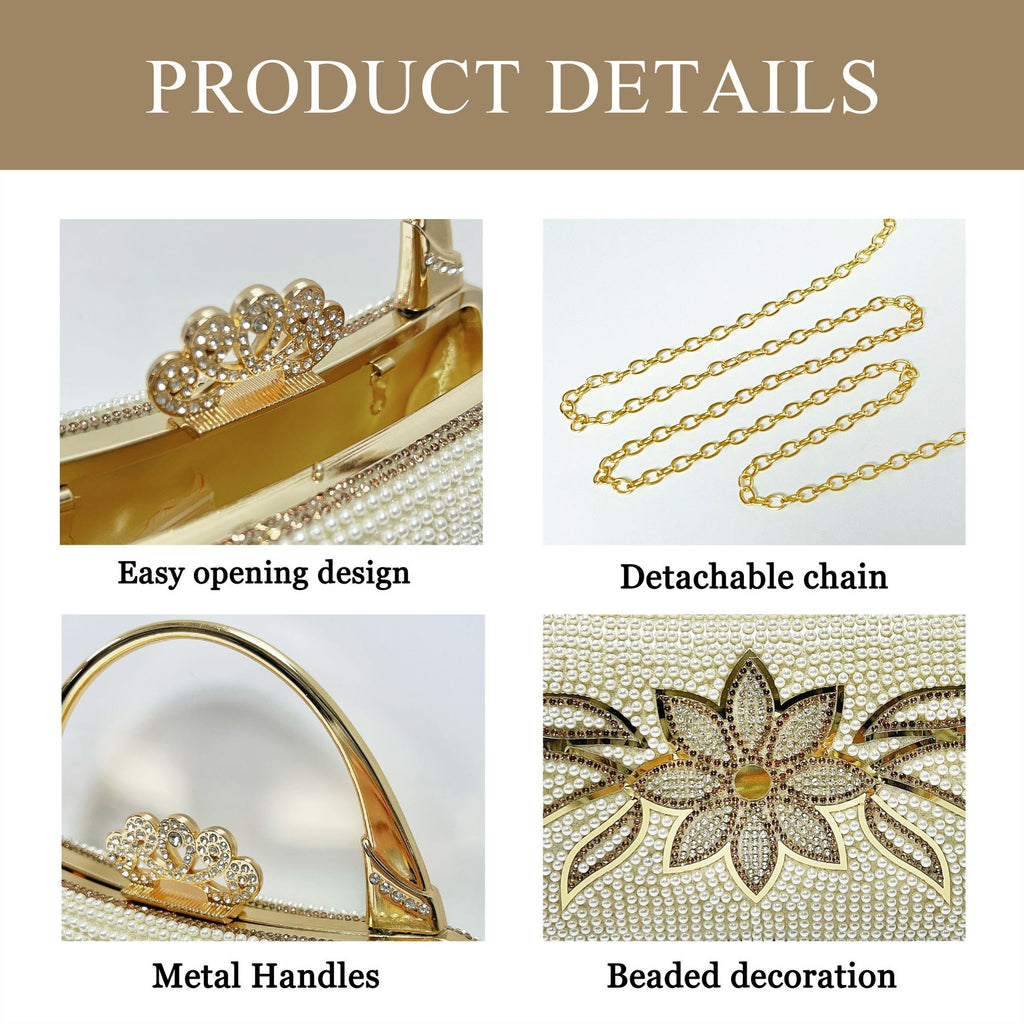 Luxury Evening Clutch Wedding Party Handbag Elegant Formal Bag