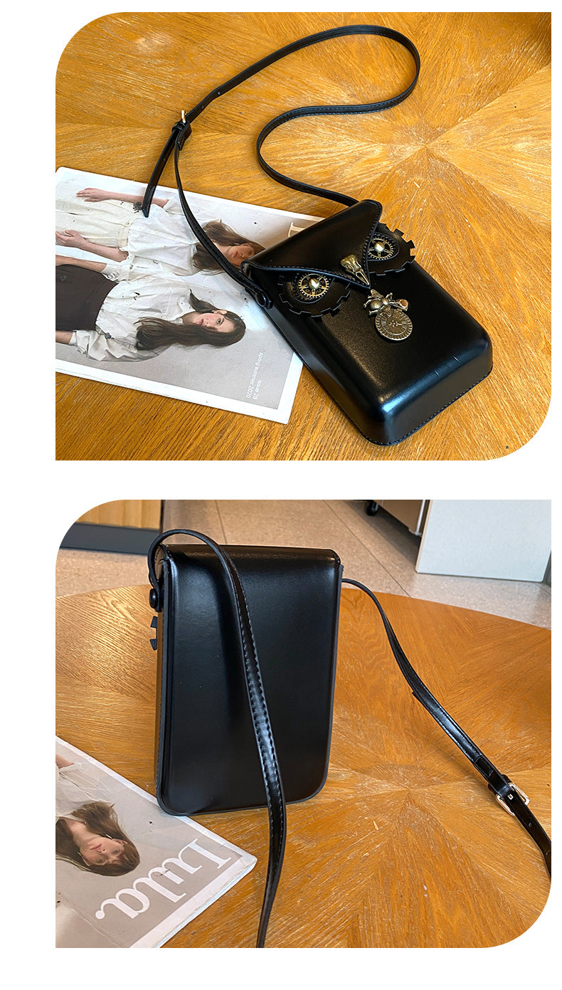 Vintage Owl Crossbody Phone Bag