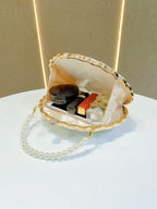 Pearl Shell Evening Clutch Bag