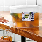 3.5L Fridge Beverage Dispenser with Tap for Cold Drinks