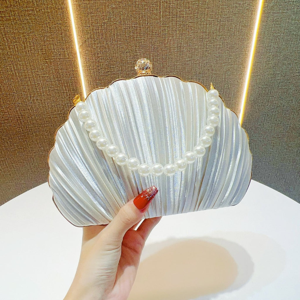 Pearl Shell Evening Clutch Bag