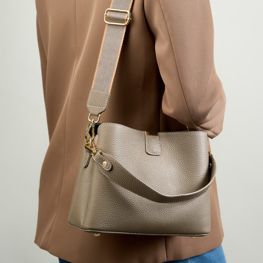 PU bucket shoulder bag