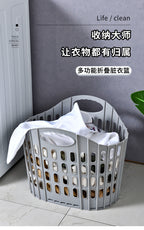 Foldable Hanging Laundry Basket for Bathroom & Bedroom Storage
