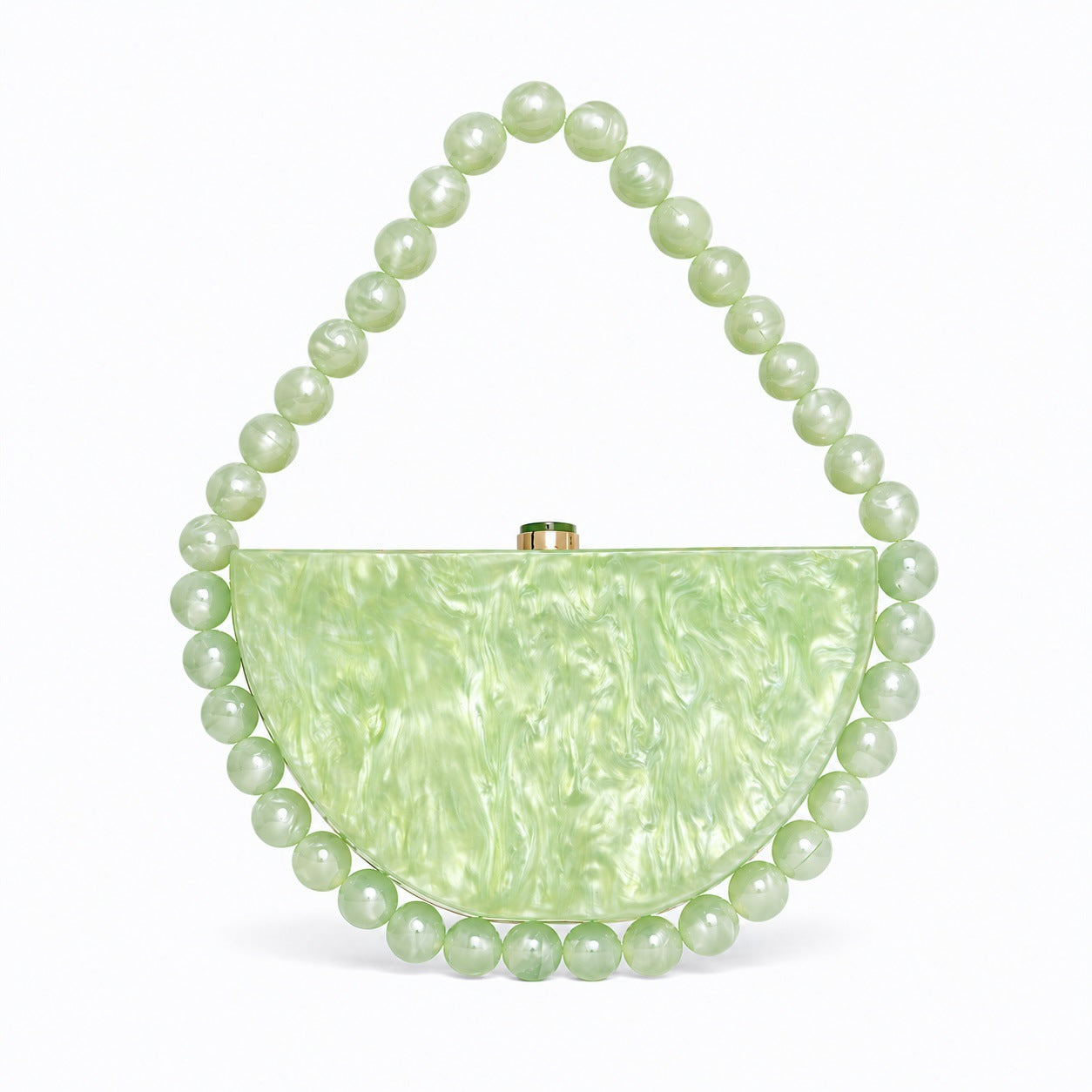 Vintage Pearl Acrylic Evening Clutch Bag