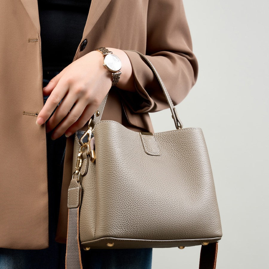 PU bucket shoulder bag