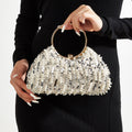Luxury Rhinestone Evening Clutch Sparkly Crystal Handbag Wedding Party Purse
