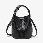 Woven texture shoulder bag