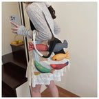 Boho Tassel Knit Tote Bag