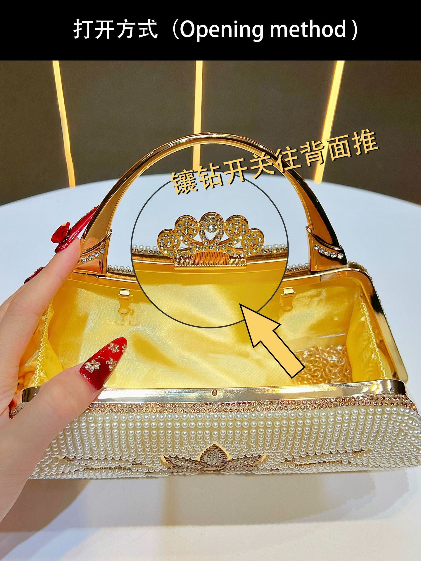 Luxury Evening Clutch Wedding Party Handbag Elegant Formal Bag