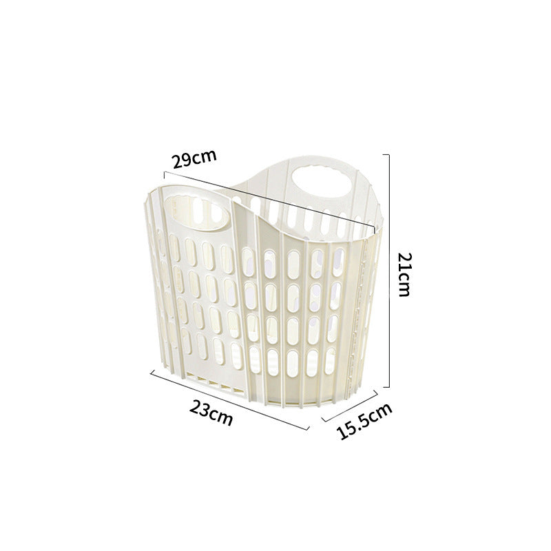 Foldable Hanging Laundry Basket for Bathroom & Bedroom Storage