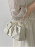 Pearl Ruched Mini Handbag